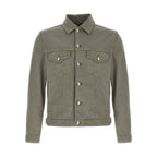 Brunello Cucinelli Gray Cotton Denim Jacket
