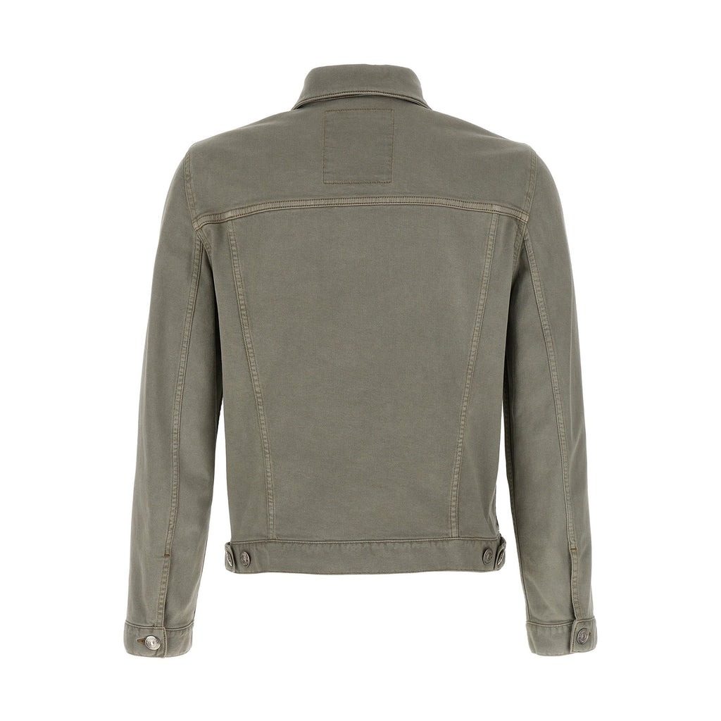 Brunello Cucinelli Gray Cotton Denim Jacket