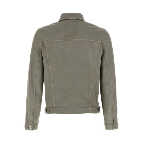 Brunello Cucinelli Gray Cotton Denim Jacket