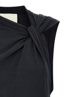 Isabel Marant Black Cotton Sleeveles T-Shirt