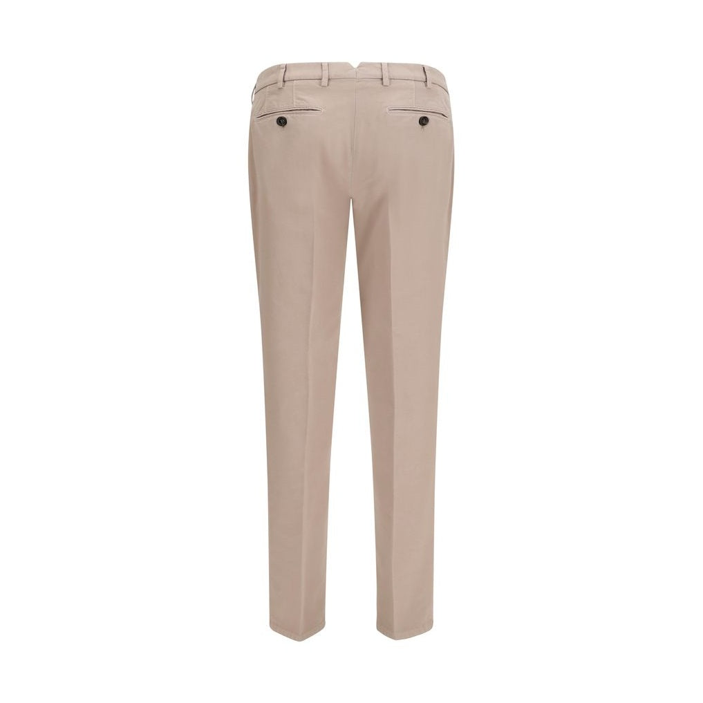 Brunello Cucinelli Beige Cotton Casual Pants