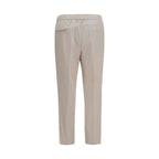 Brunello Cucinelli Beige Cotton Casual Pants