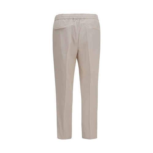 Brunello Cucinelli Beige Cotton Casual Pants