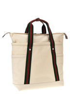 Gucci White Cotton Tote Bag