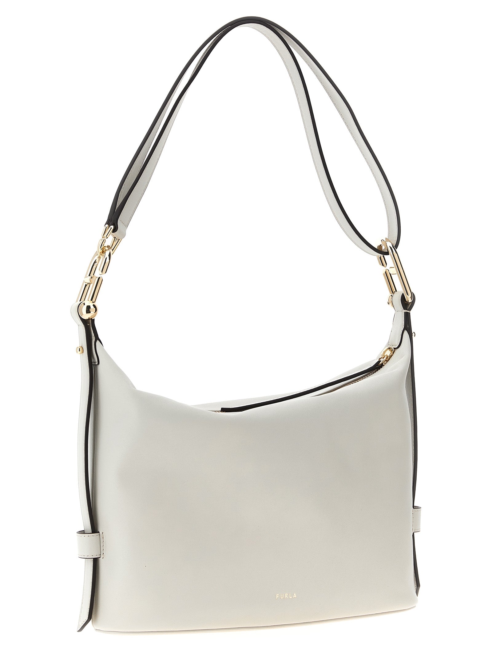 Furla White Leather Shoulder Bag