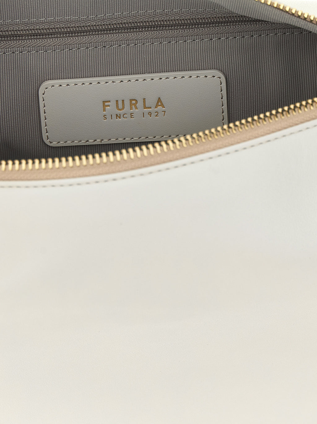 Furla White Leather Shoulder Bag