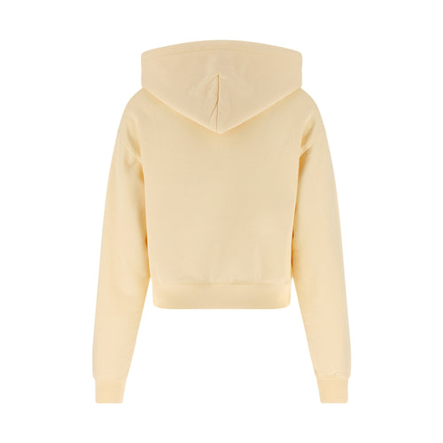 Beige Cotton Hoodie
