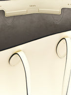 Valextra White Calfskin Tote Bag