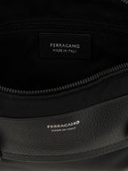 Ferragamo Black Fabric Crossbody Bag