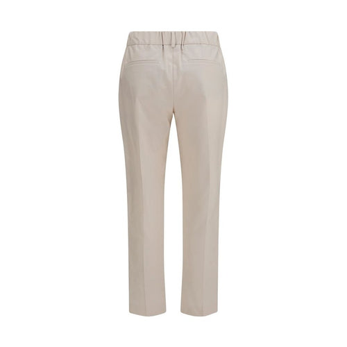 Brunello Cucinelli Beige Cotton Casual Pants