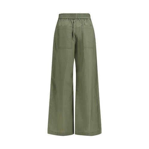 Brunello Cucinelli Bicolor Cotton Casual Pants