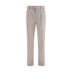 Brunello Cucinelli Beige Cotton Chino Pants