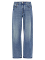 Jacquemus Blue Cotton Straight-Leg Jeans