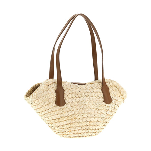 Beige Cork Shoulder Bag