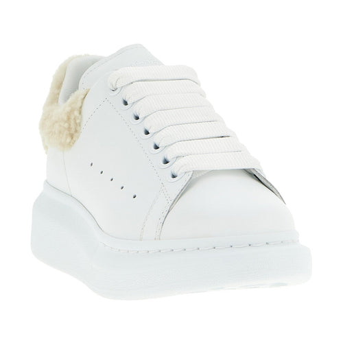 Alexander McQueen Beige Calfskin Chunky Sneakers