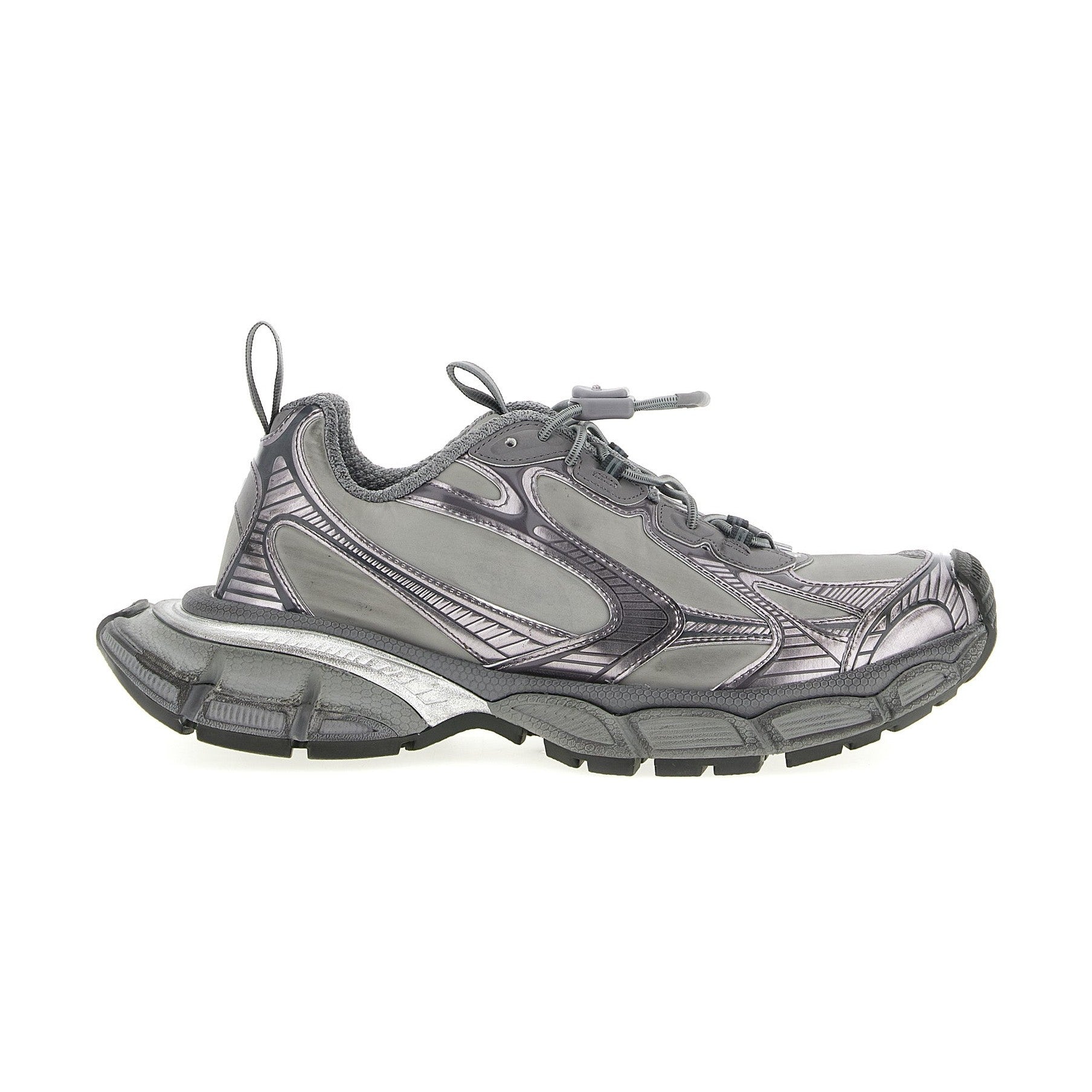 Balenciaga Gray Polyester Athletic Sneakers