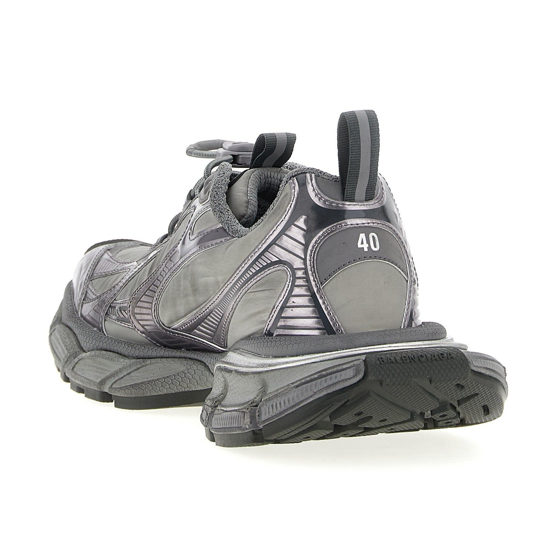 Balenciaga Gray Polyester Athletic Sneakers