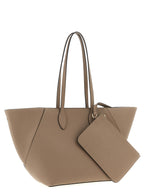Valextra Beige Calfskin Tote Bag