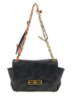 Balenciaga Black Leather Shoulder Bag