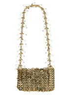 Paco Rabanne Gold Brass Shoulder Bag
