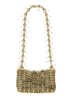 Paco Rabanne Gold Brass Shoulder Bag