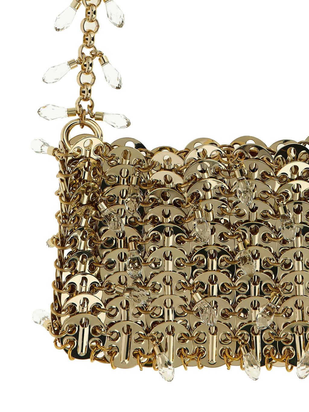 Paco Rabanne Gold Brass Shoulder Bag