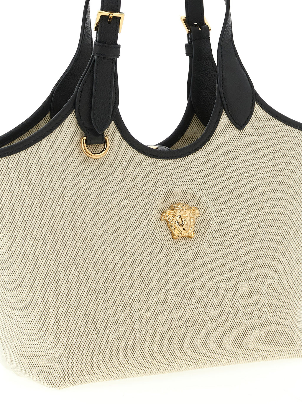 Versace Beige Cotton Tote Bag