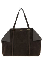 Ferragamo Brown Goatskin Shoulder Bag