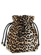 Ganni Brown Recycled Polyamide Clutch Bag