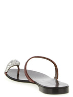 Giuseppe Zanotti Brown Calfskin Slides
