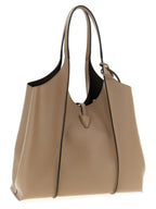 Tod's Beige Calfskin Tote Bag