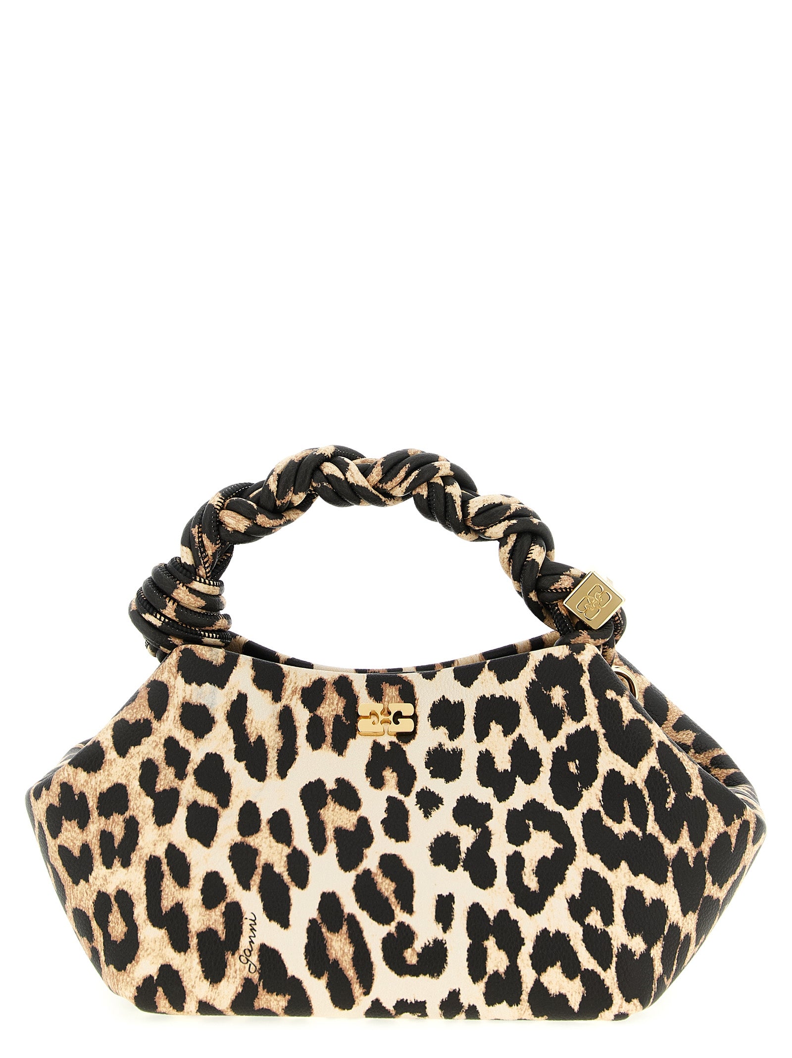 Ganni Brown Calfskin Handbag