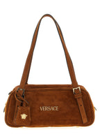 Versace Brown Calfskin Shoulder Bag