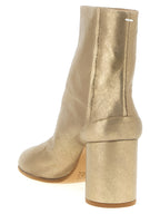 Maison Margiela Gold Cashmere Ankle Boots