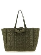 Ganni Bicolor Recycled Polyamide Tote Bag