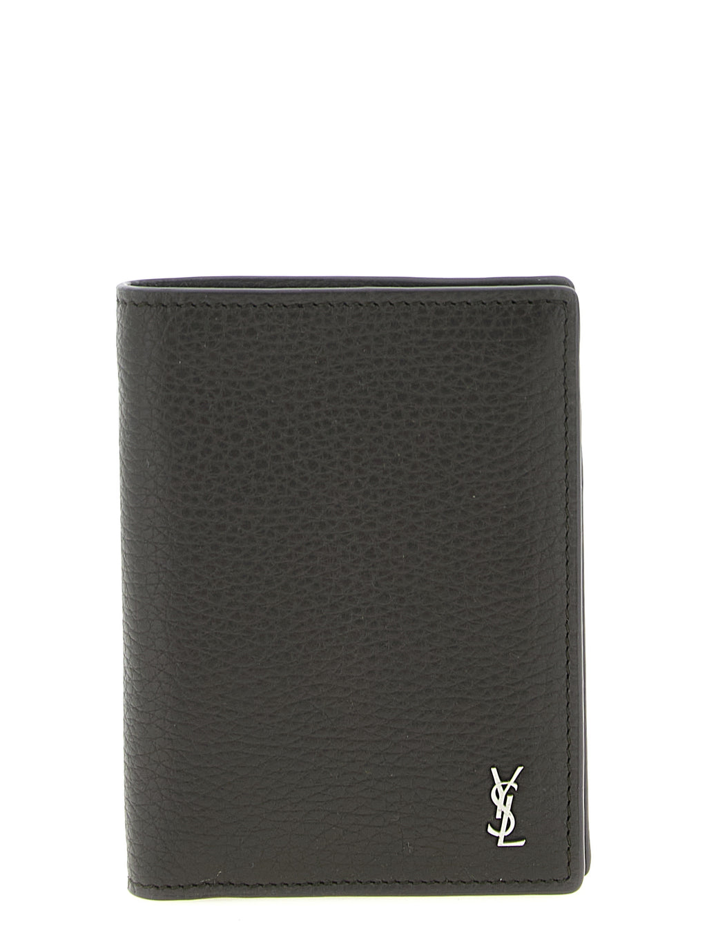 Saint Laurent Brown Calfskin Leather Wallet