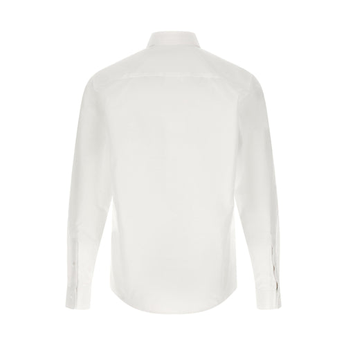Burberry White Cotton Blouse