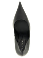 Alexander McQueen Black Calfskin High Heel Pumps