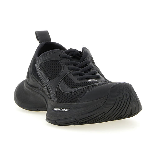 Balenciaga Black Polyester Athletic Sneakers