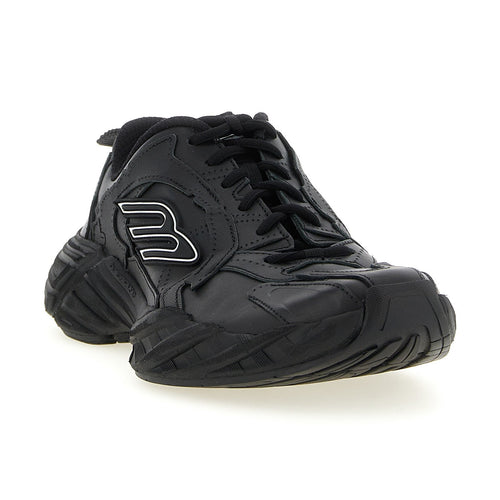 Balenciaga Black Calfskin Athletic Sneakers