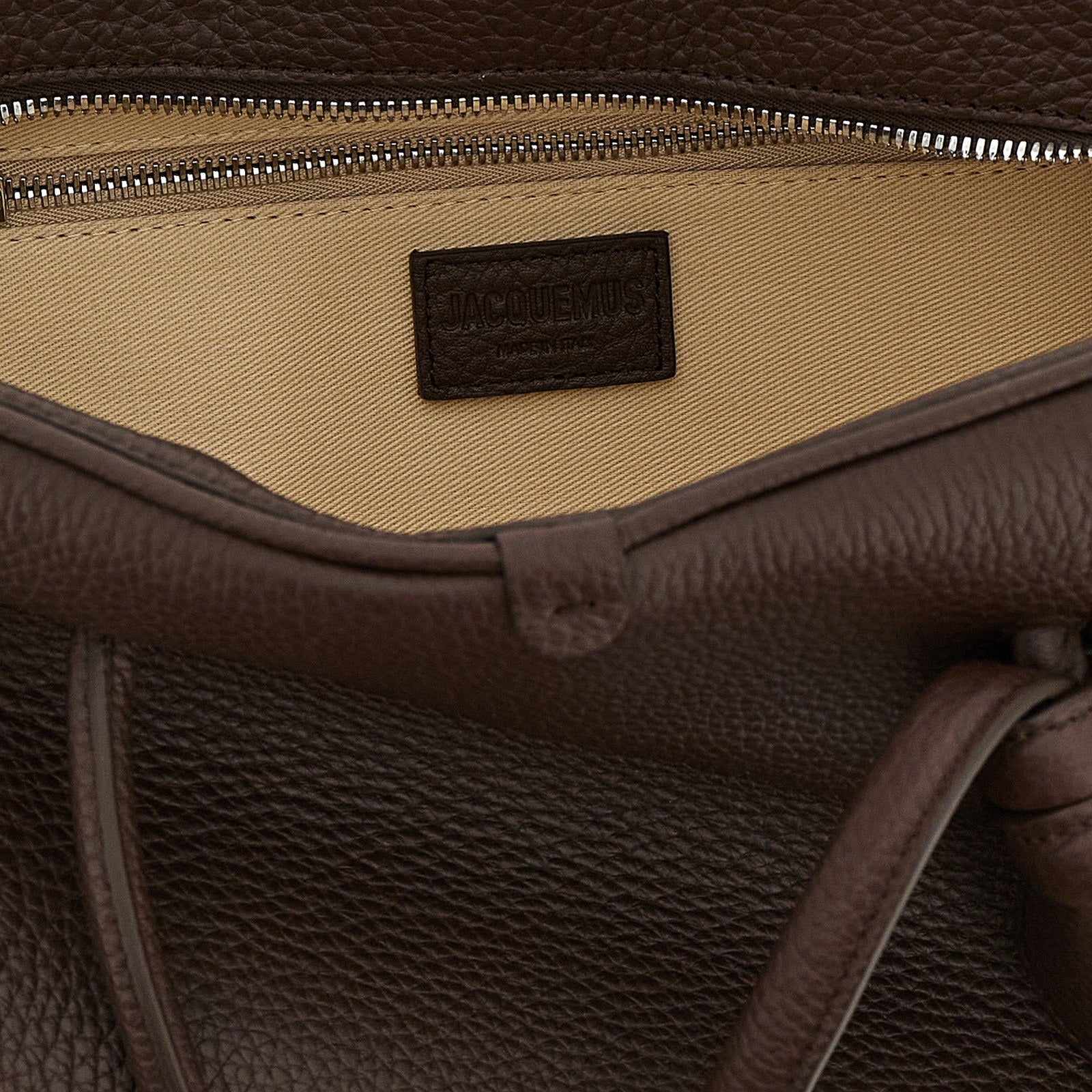 Jacquemus Brown Calfskin Shoulder Bag