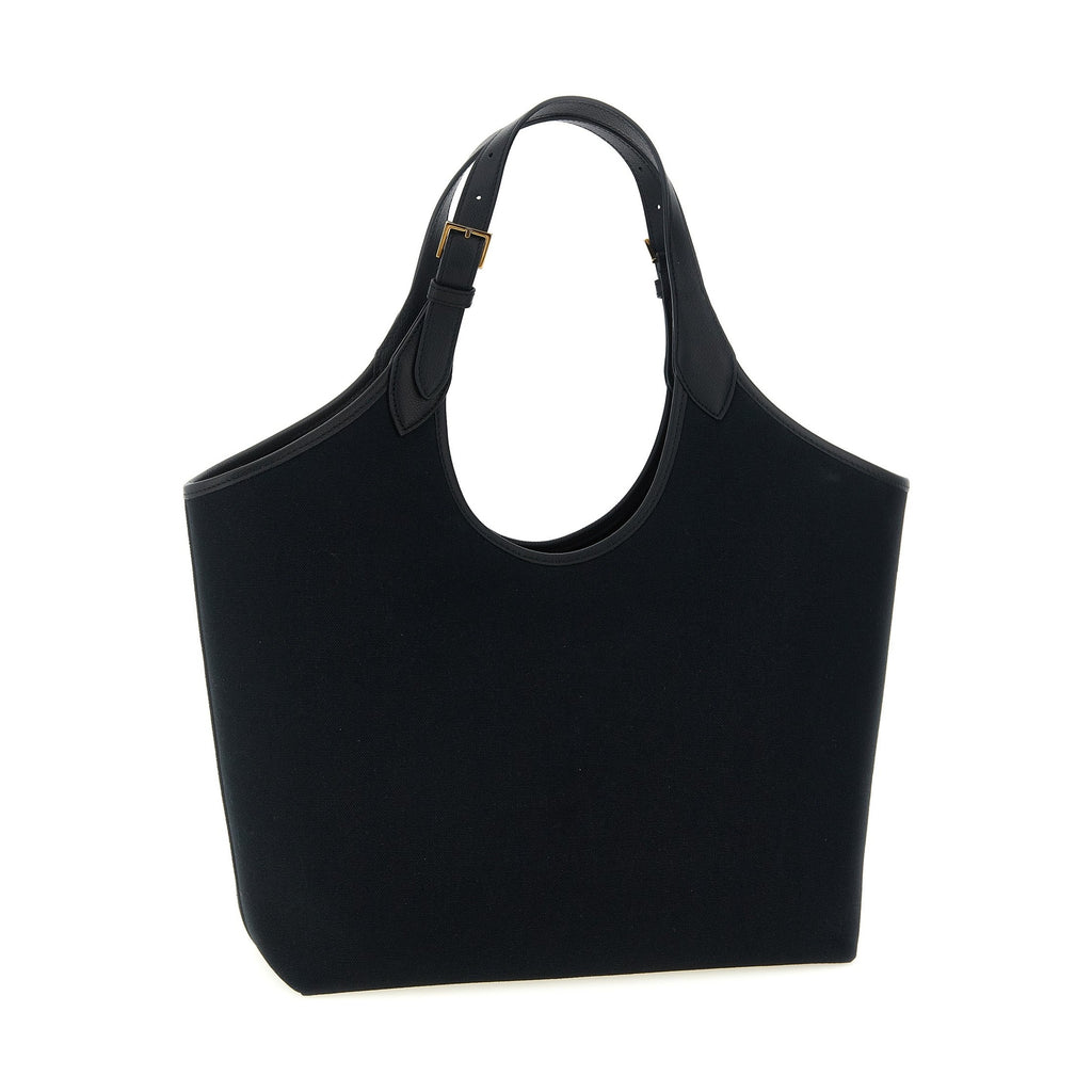 Versace Black Cotton Tote Bag