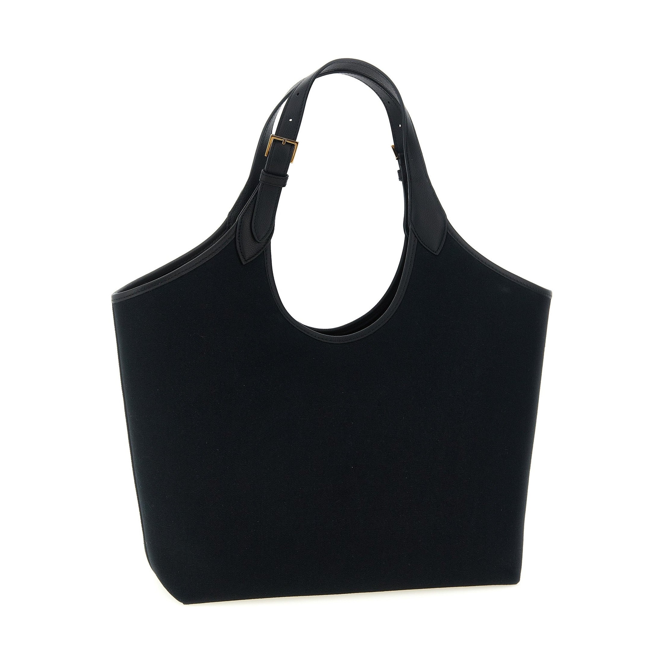 Versace Black Cotton Tote Bag