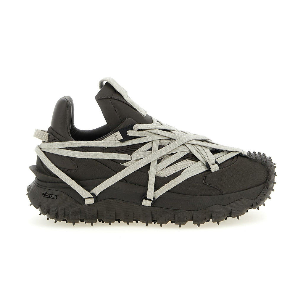 Rick Owens Brown Cowhide Athletic Sneakers
