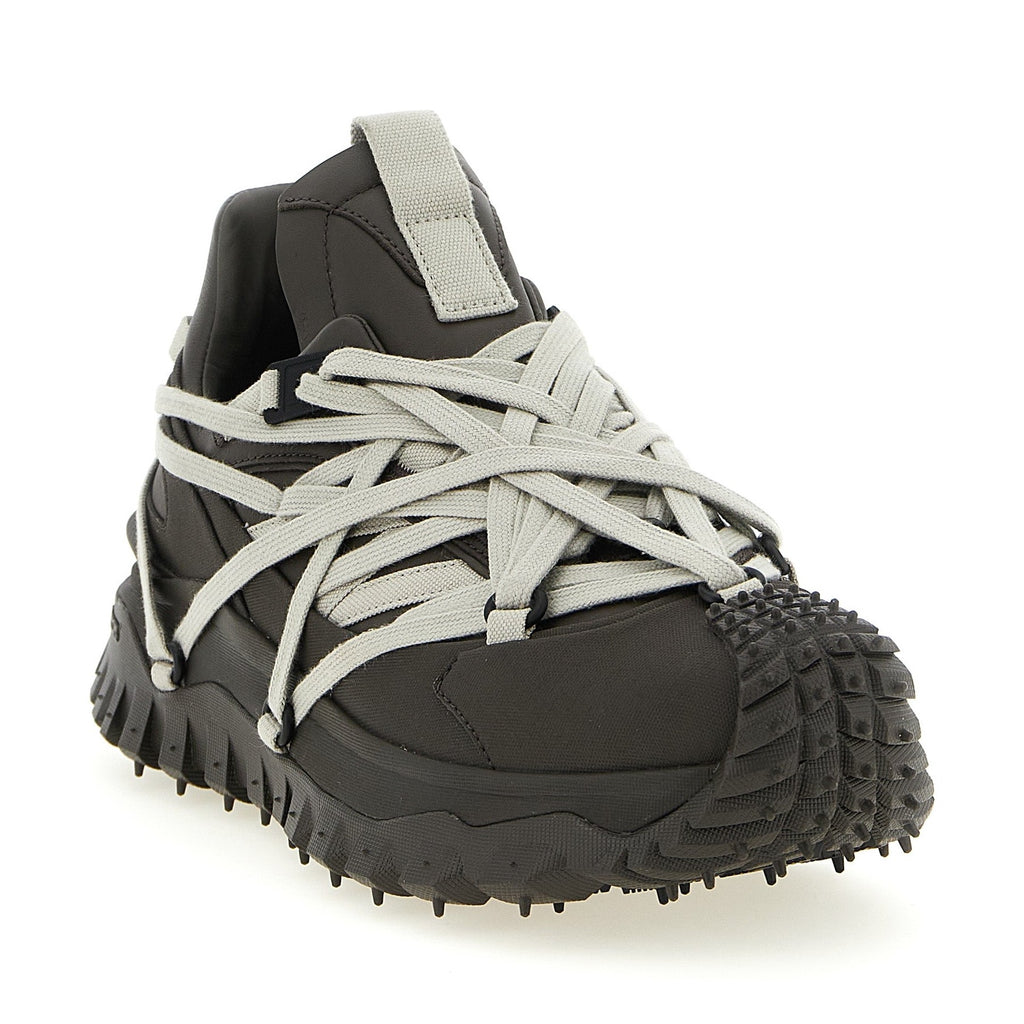 Rick Owens Brown Cowhide Athletic Sneakers