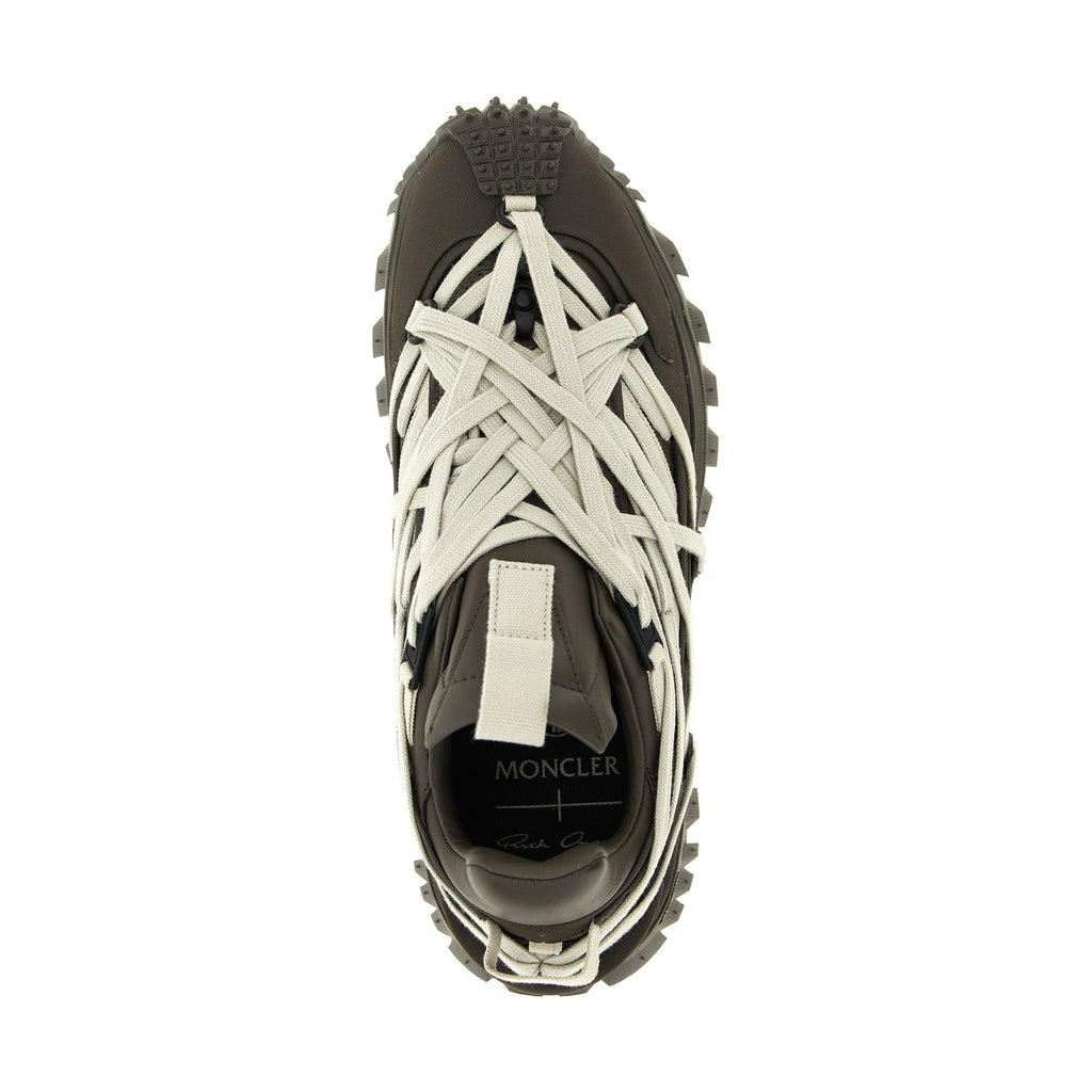 Rick Owens Brown Cowhide Athletic Sneakers