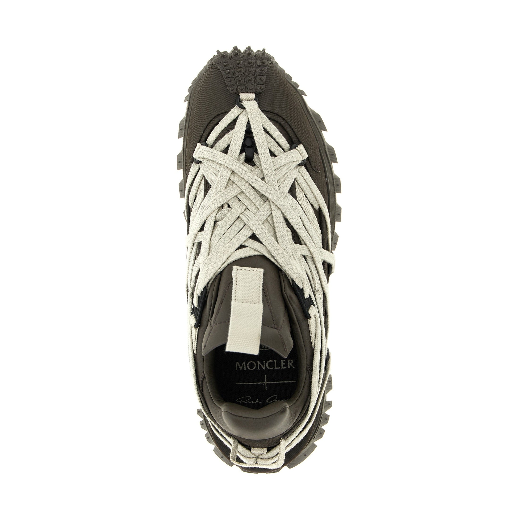 Rick Owens Brown Cowhide Athletic Sneakers