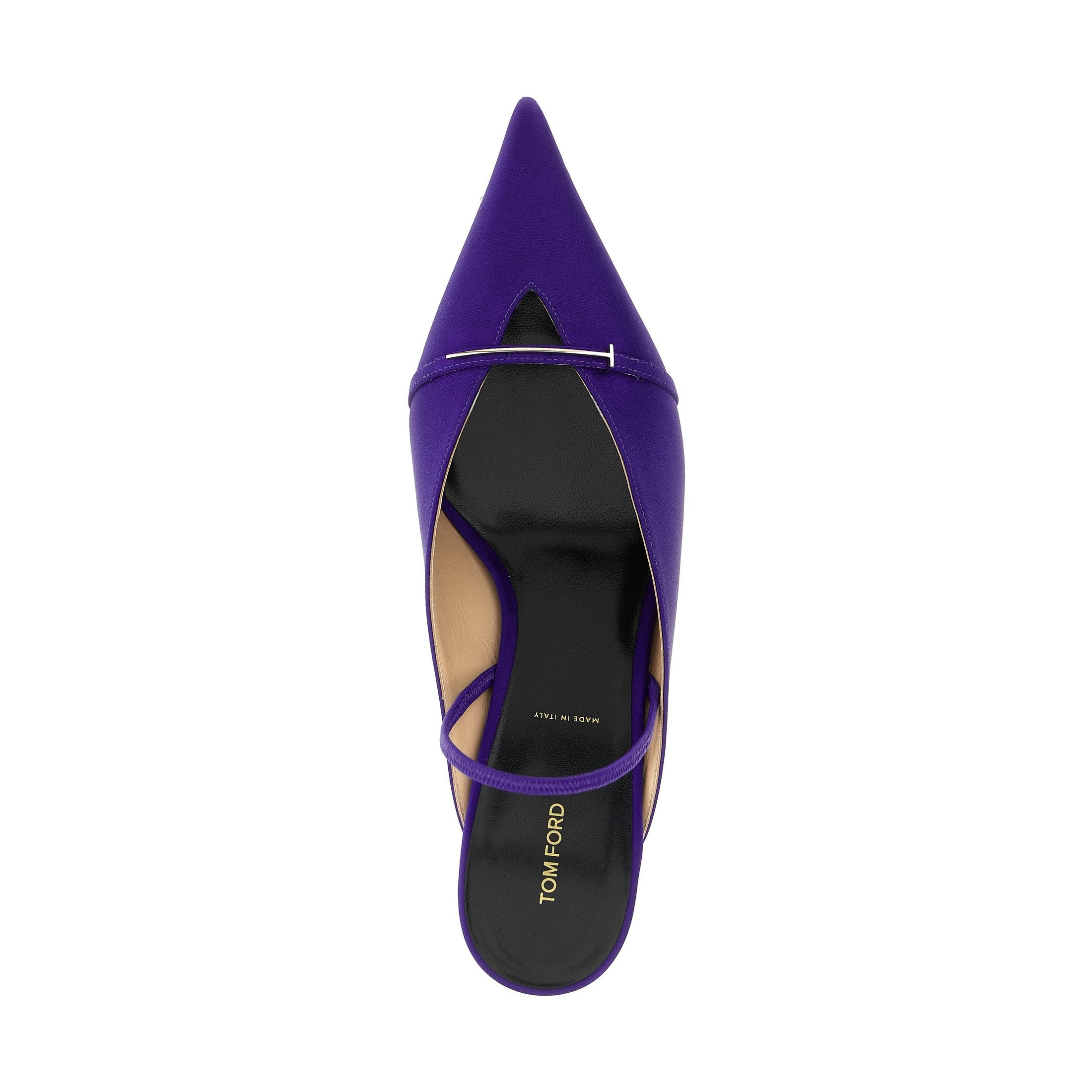 Tom Ford Purple Viscose Mid Heel Pumps
