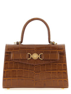 Versace Brown Calfskin Handbag