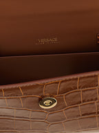 Versace Brown Calfskin Handbag